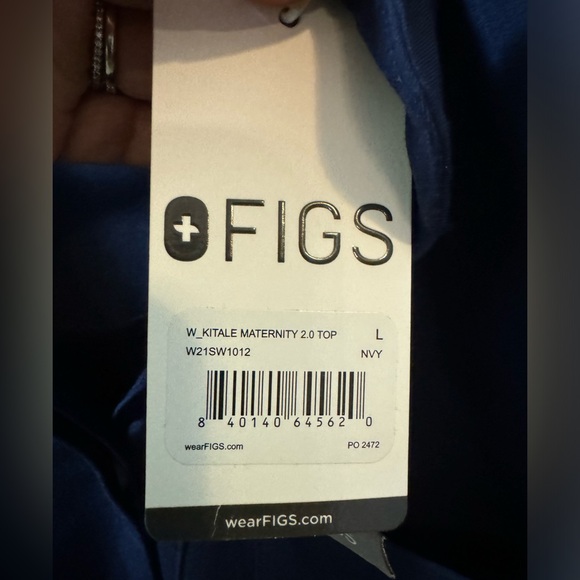 FIGS Kitale Maternity Scrub Top Technical Collection Size L - Picture 3 of 4